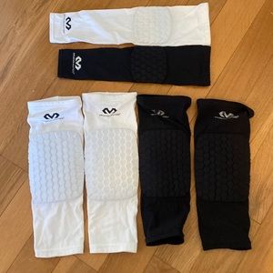 Lot of Mcdacvid elbow and knee sleeves!